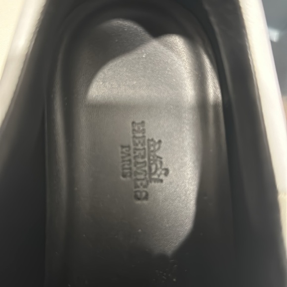 Hermes leather bouncing sneakers size 38.5 - Picture 10 of 12